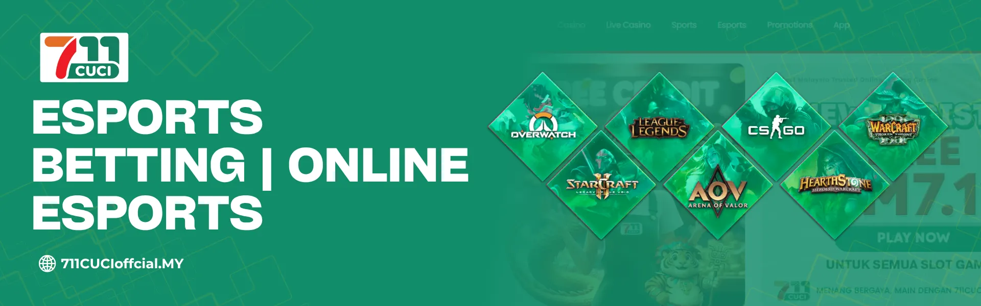 Esports Betting at 711CUCI Malaysia Online Esports